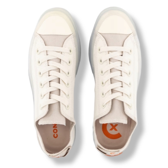 Ivory / Cream & Orange CONVERSE Chuck Taylor ALL STAR CX - Picture 10 of 14